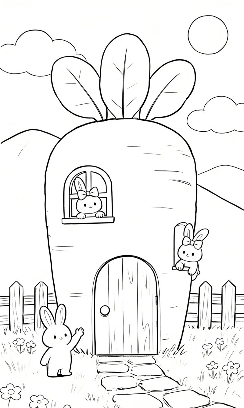 tô màu con thỏ 37