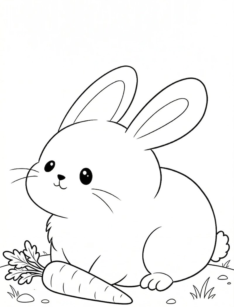 tô màu con thỏ 39