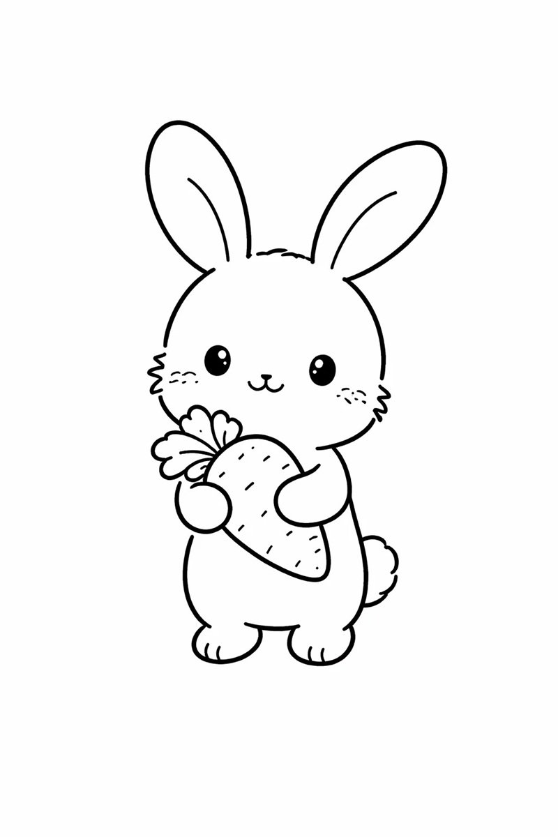 tô màu con thỏ 41