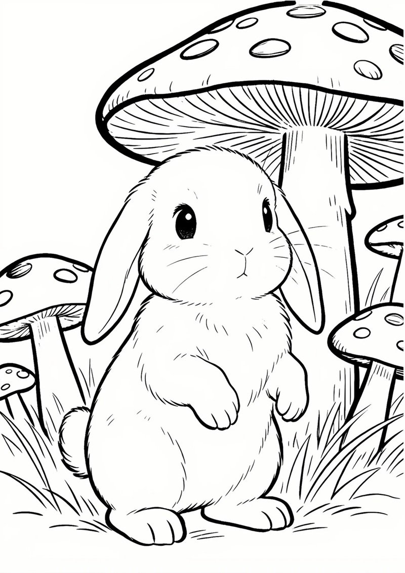 tô màu con thỏ 6