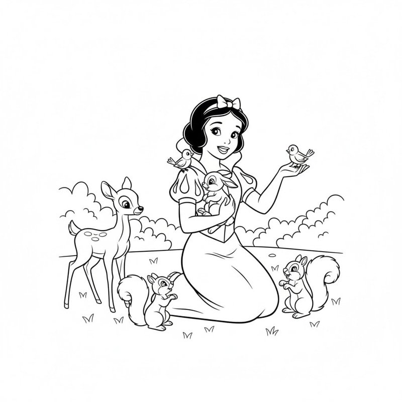 tô màu công chúa bạch tuyết 14