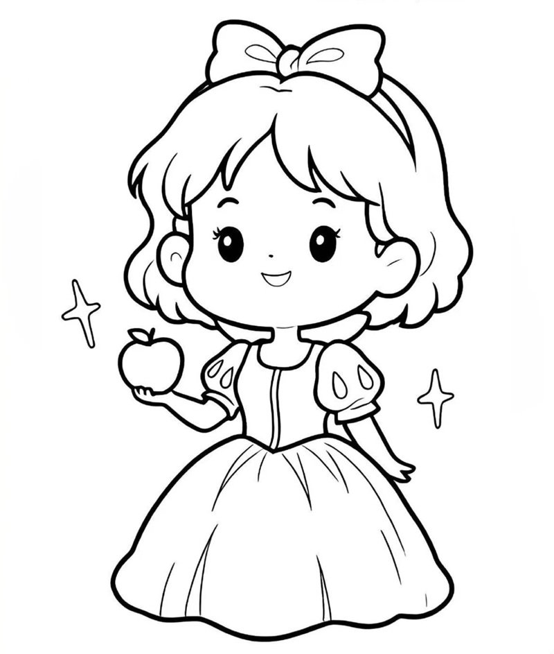 tô màu công chúa bạch tuyết 22