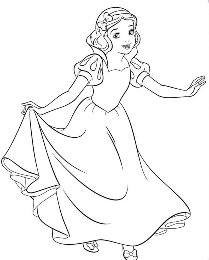 tô màu công chúa bạch tuyết 25