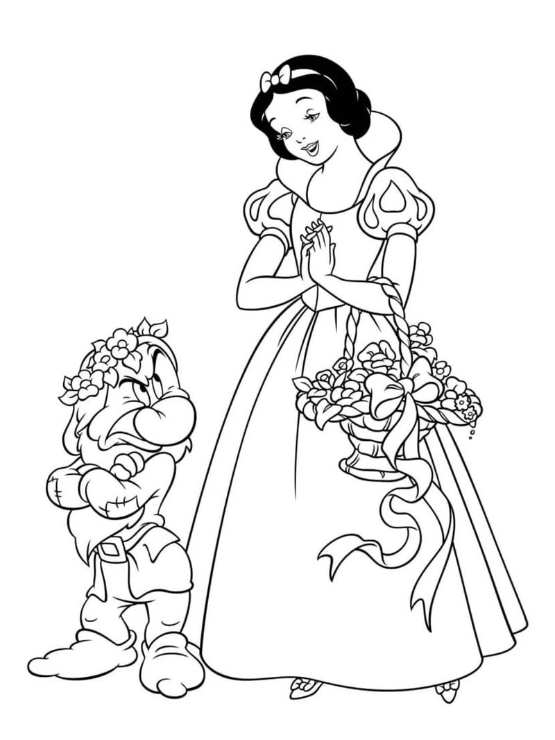 tô màu công chúa bạch tuyết 27