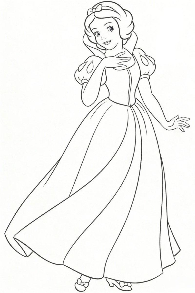 tô màu công chúa bạch tuyết 31