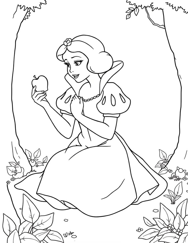 tô màu công chúa bạch tuyết 33