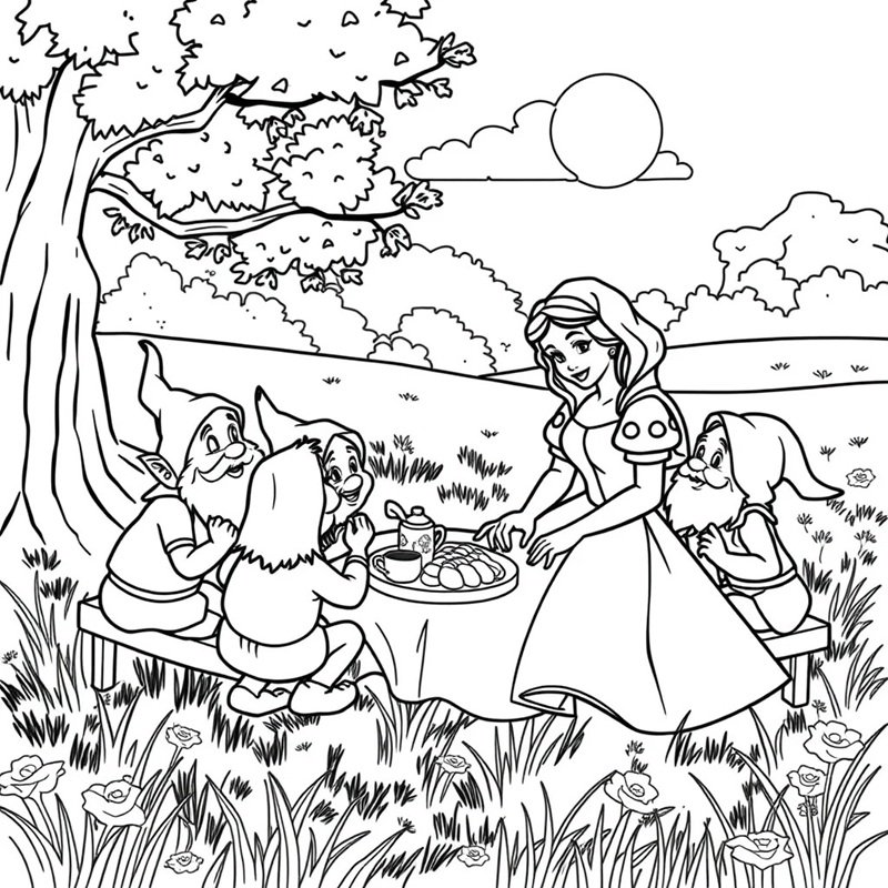 tô màu công chúa bạch tuyết 37