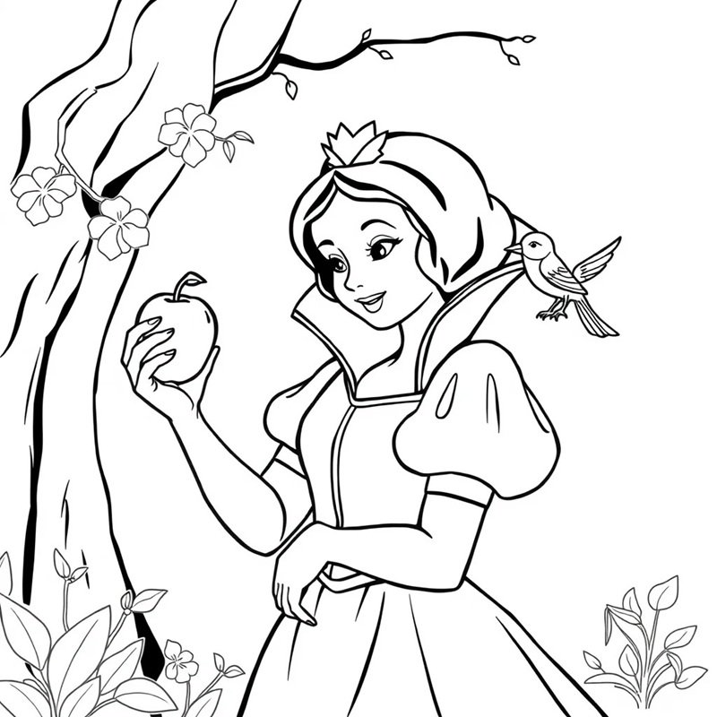 tô màu công chúa bạch tuyết 39