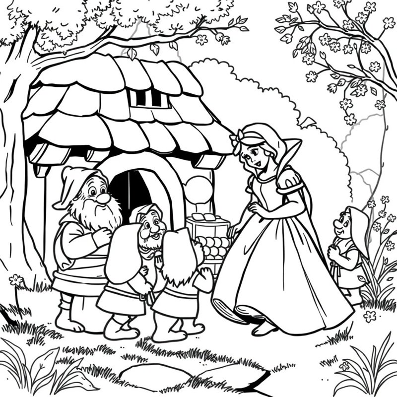 tô màu công chúa bạch tuyết 40