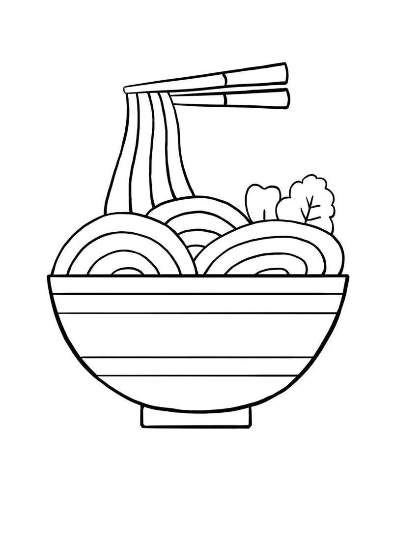 tô màu đồ ăn mini giúp bé rèn luyện sự khéo léo