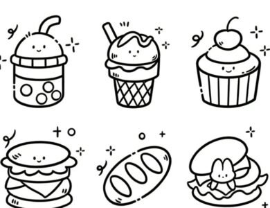 tô màu đồ ăn mini 24