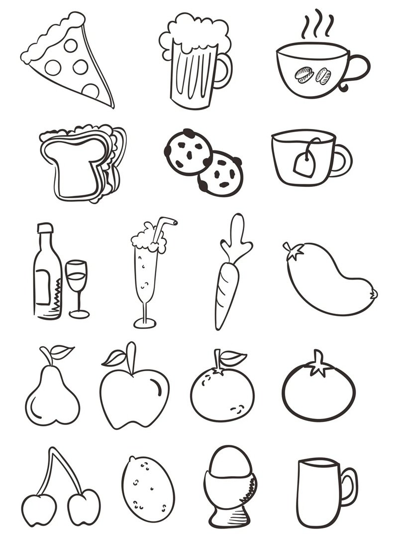 hình tập tô đồ ăn mini cho trẻ mầm non