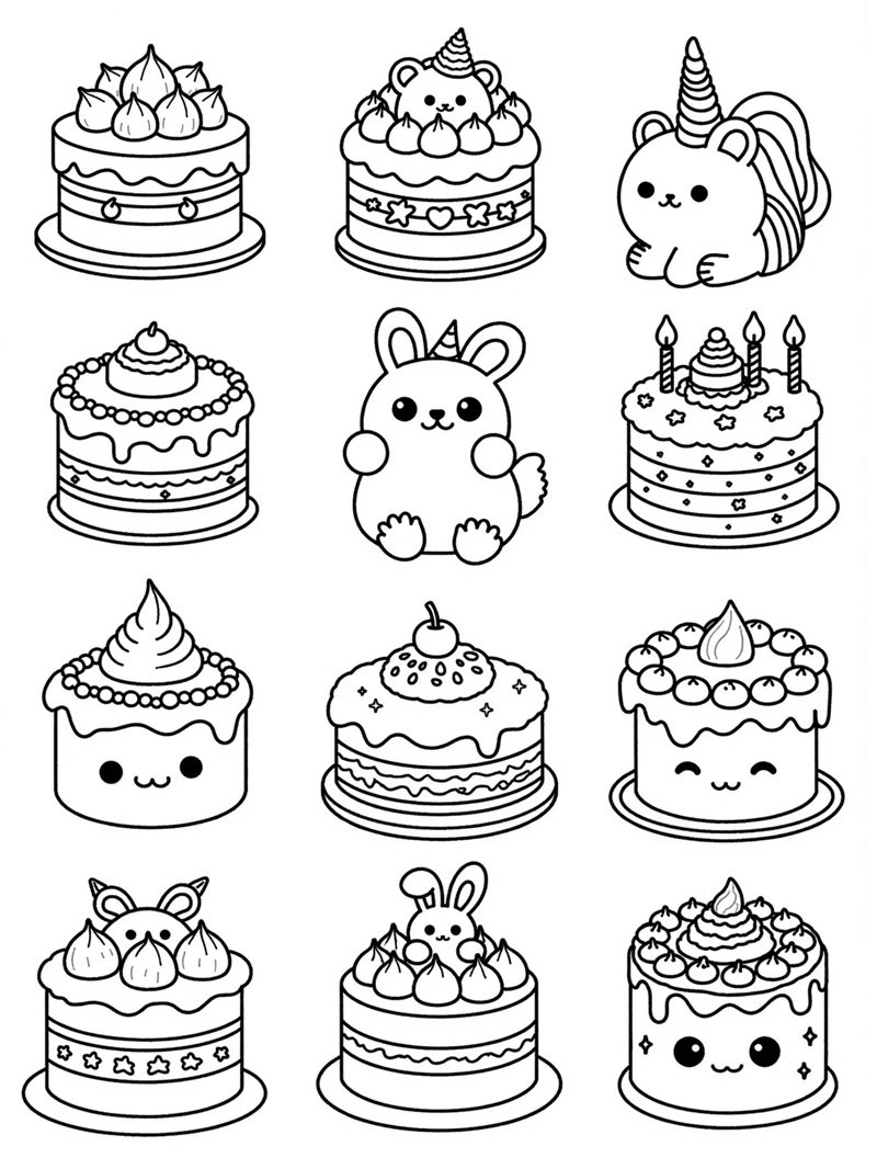 tô màu đồ ăn mini 42