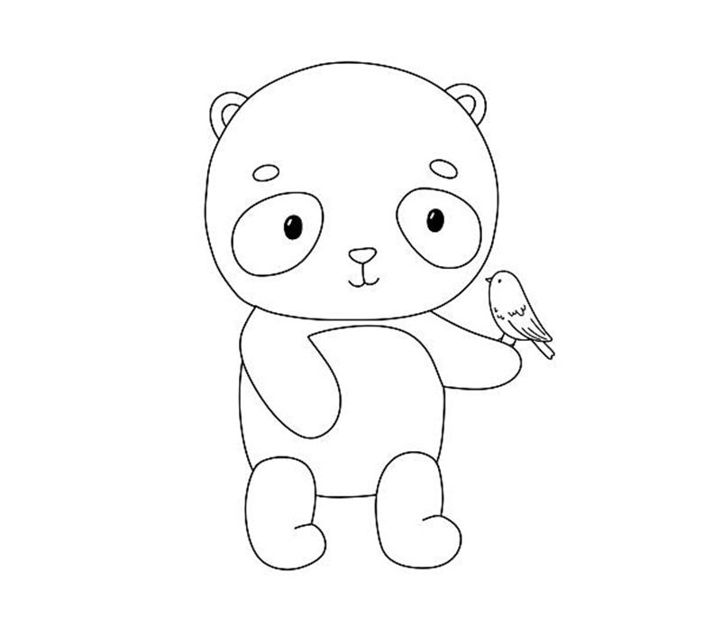 tô màu gấu trúc 22