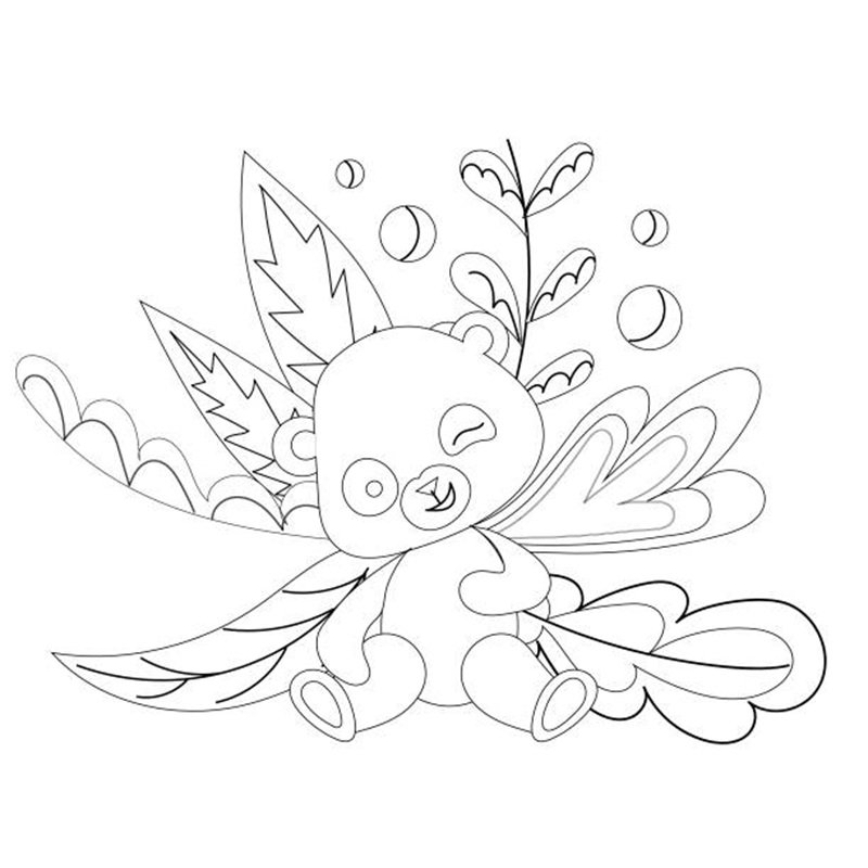 tô màu gấu trúc 2