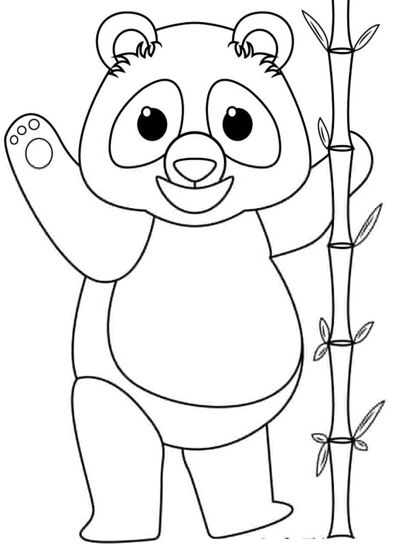 tô màu gấu trúc 24