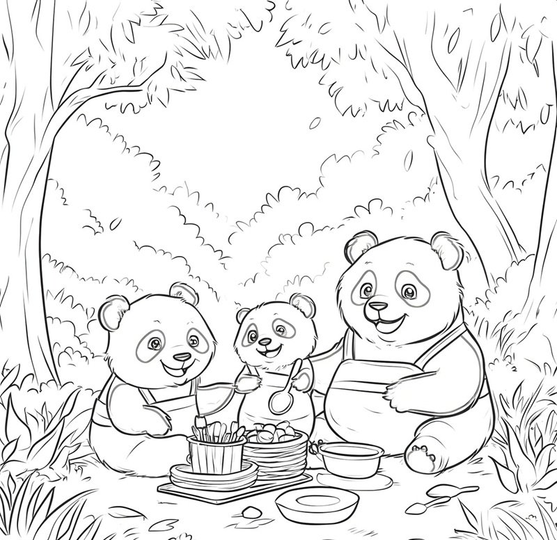 tô màu gấu trúc 26