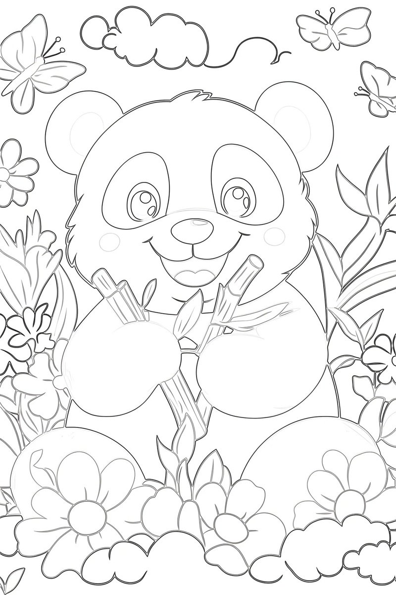 tô màu gấu trúc 28