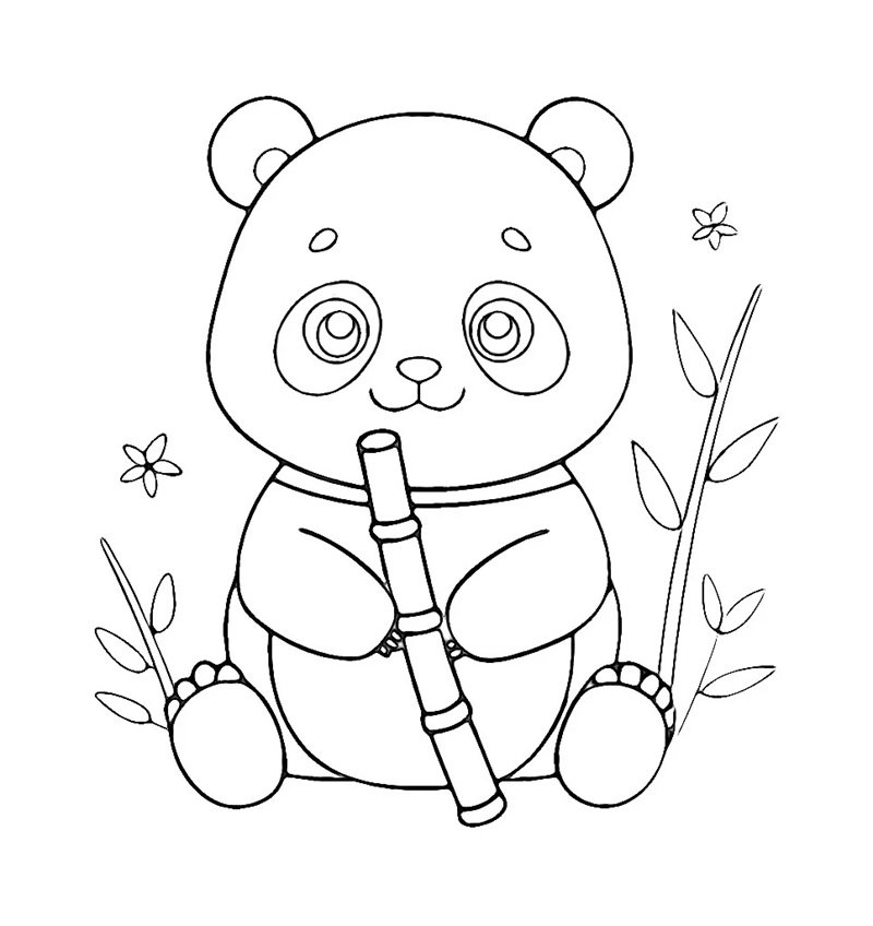 tô màu gấu trúc 29