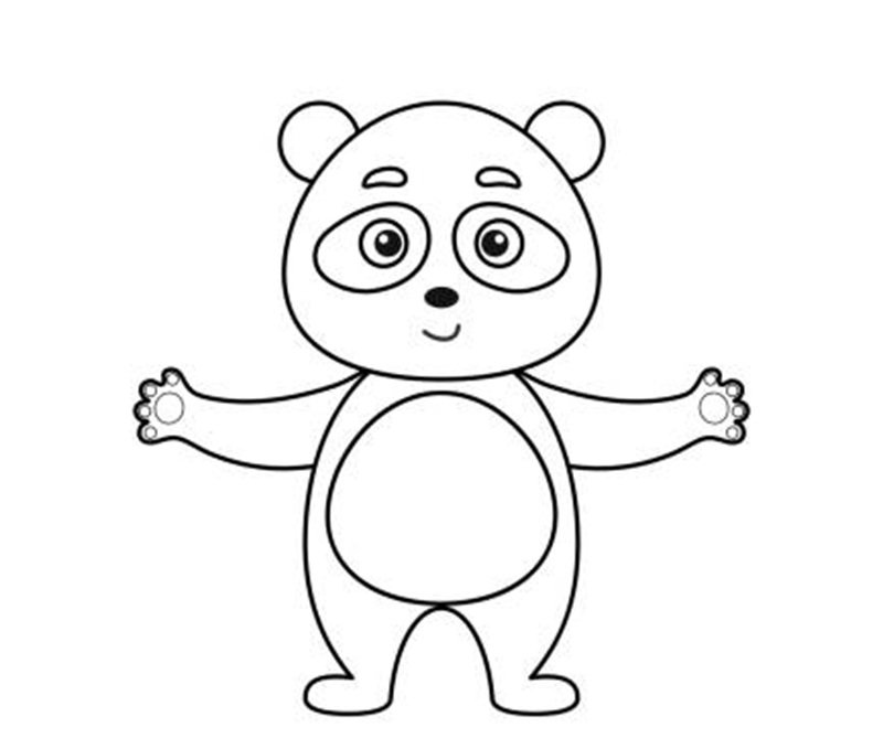 tô màu gấu trúc 3