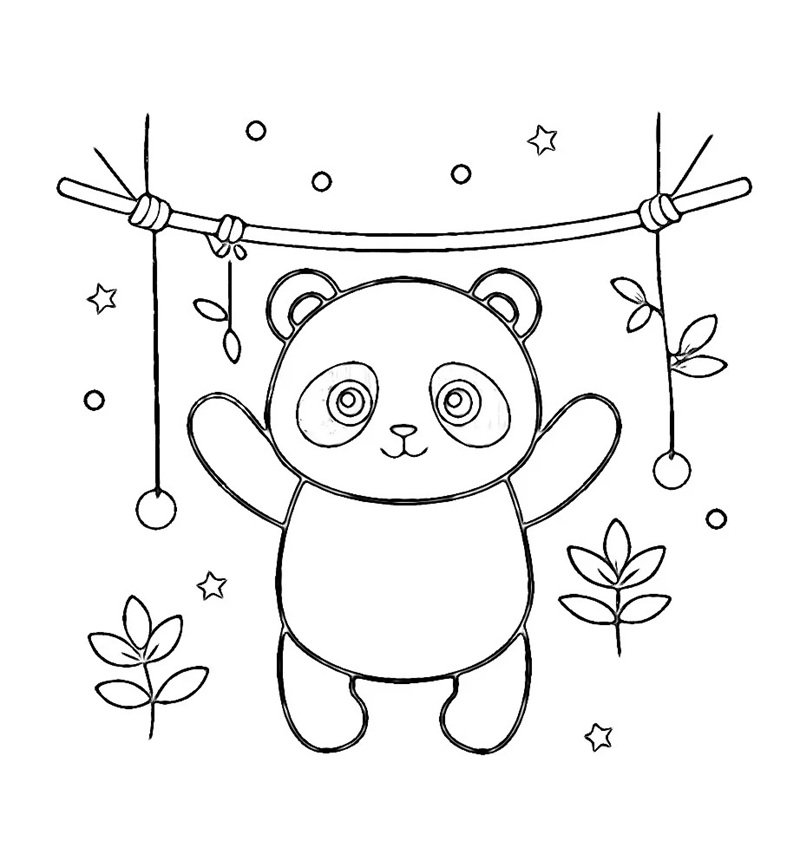 tô màu gấu trúc 31