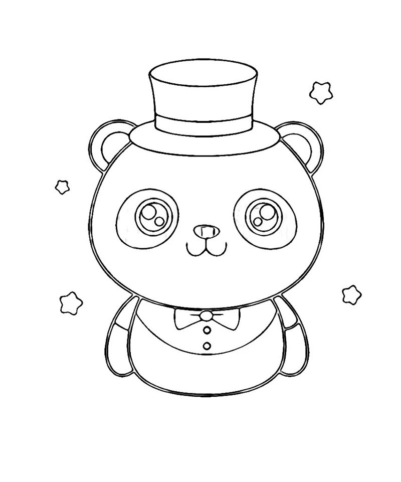 tô màu gấu trúc 32