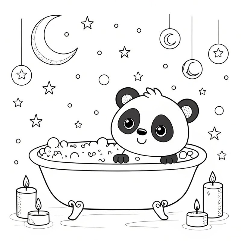 tô màu gấu trúc 33