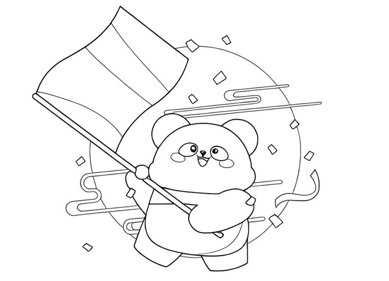 tô màu gấu trúc 35