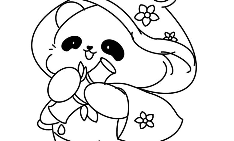 tô màu gấu trúc 39