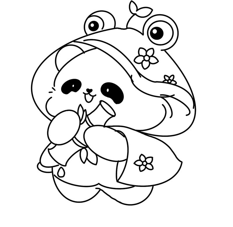 tô màu gấu trúc 39