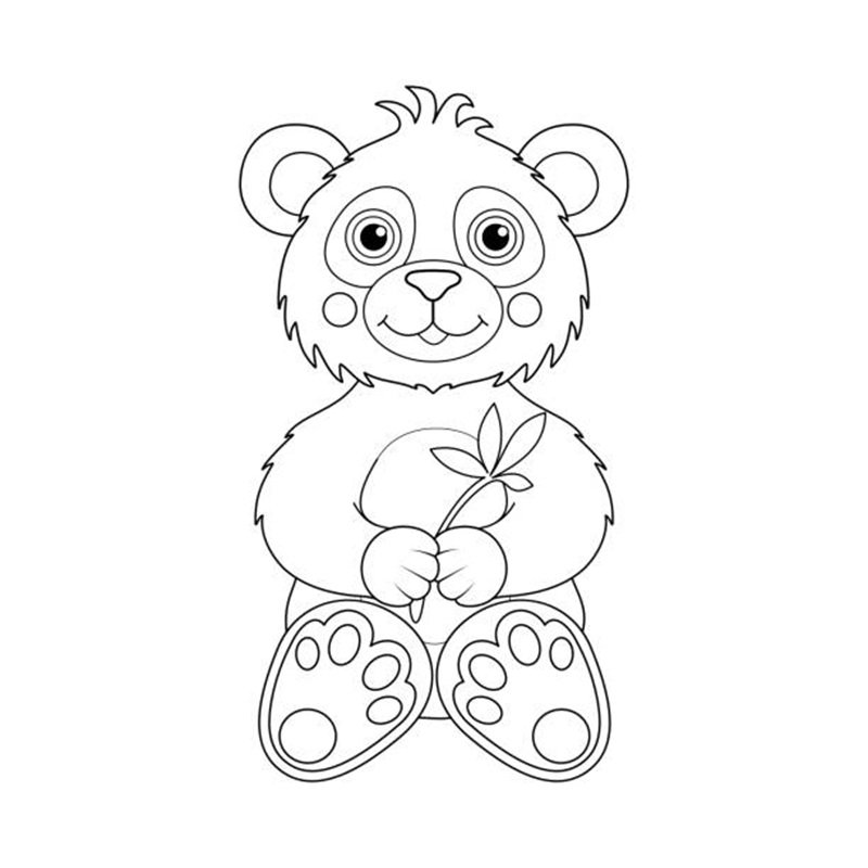 tô màu gấu trúc 8