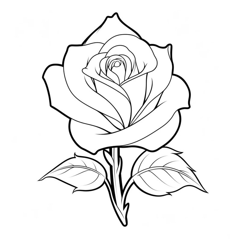 tô màu hoa hồng 17