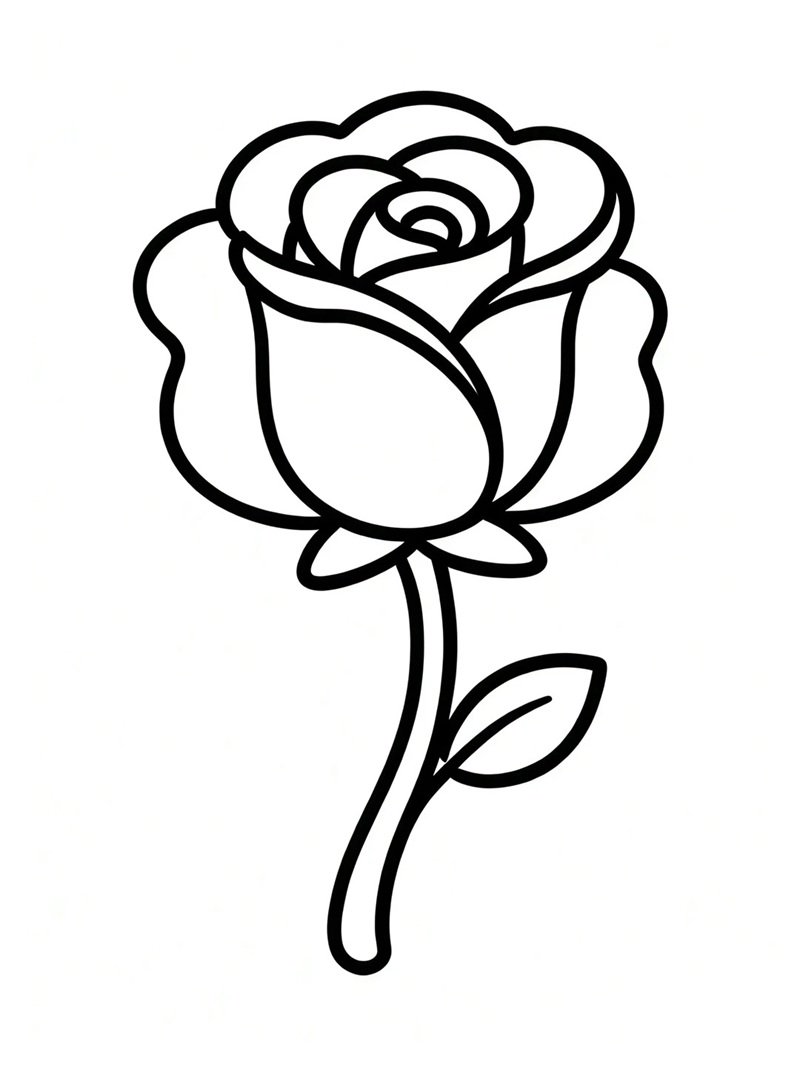tô màu hoa hồng 38