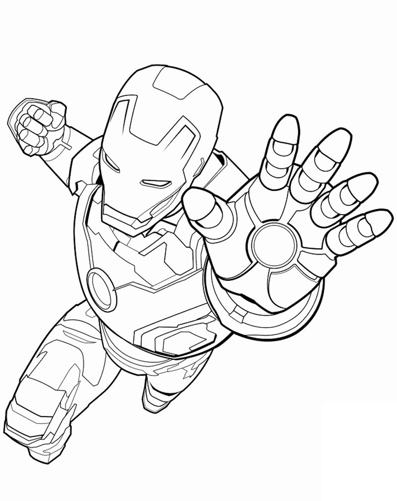 printable avengers coloring pages Fresh Avengers Iron Man coloring page