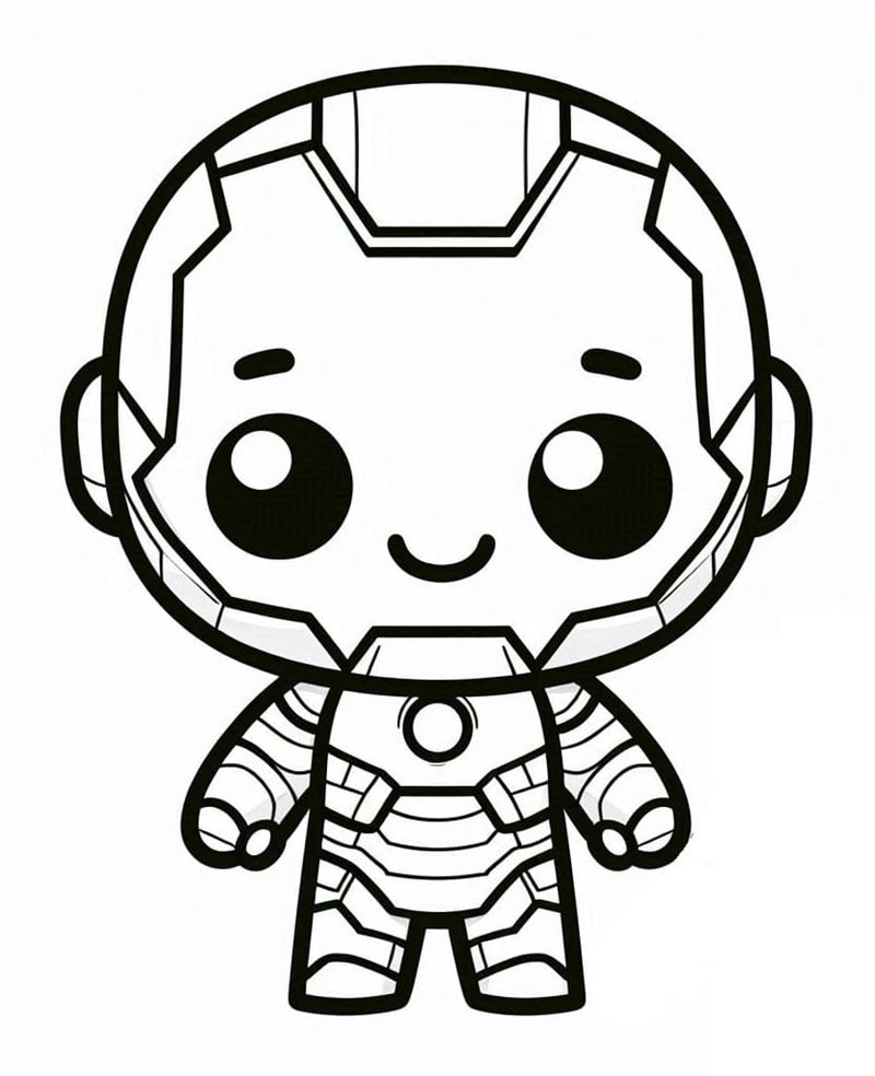 tô màu iron man 27