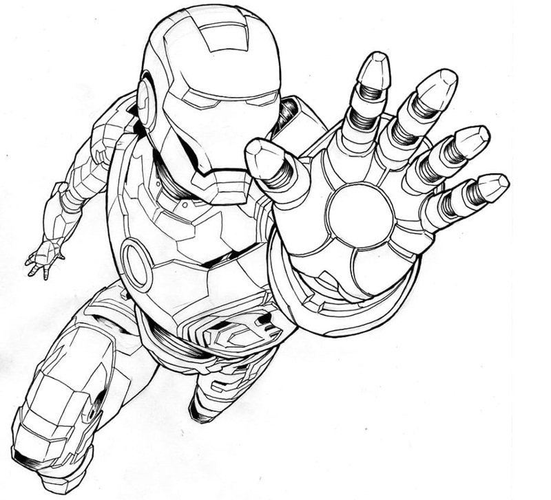 tô màu iron man 28