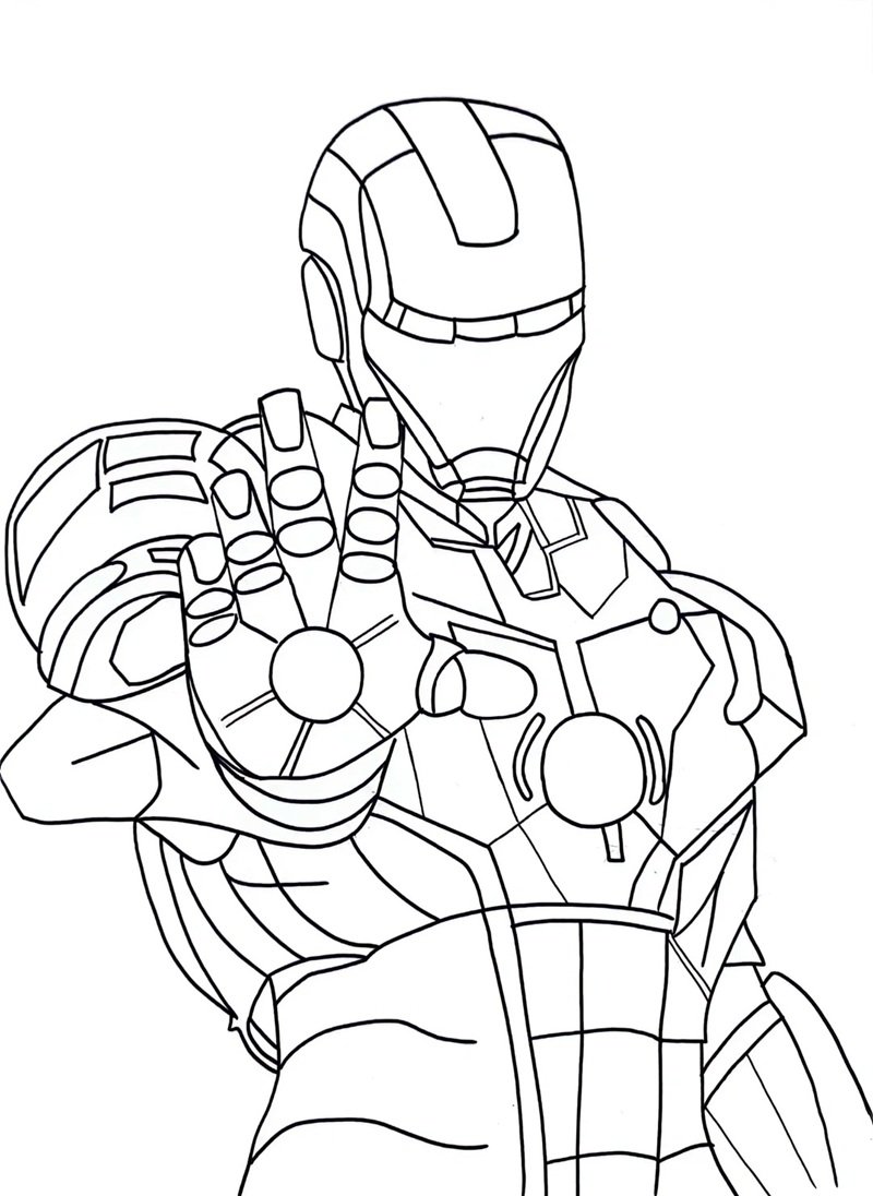 tô màu iron man 32