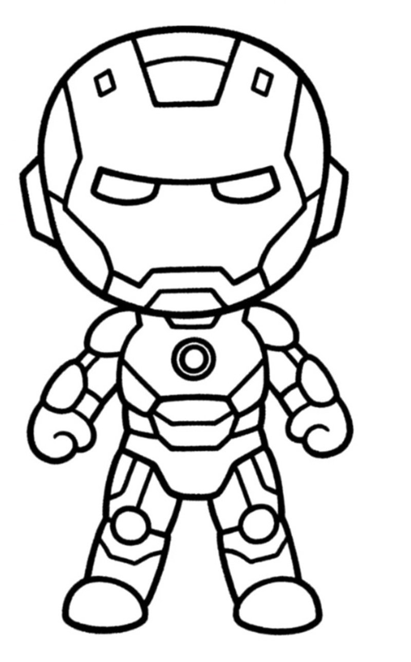 tô màu iron man 33