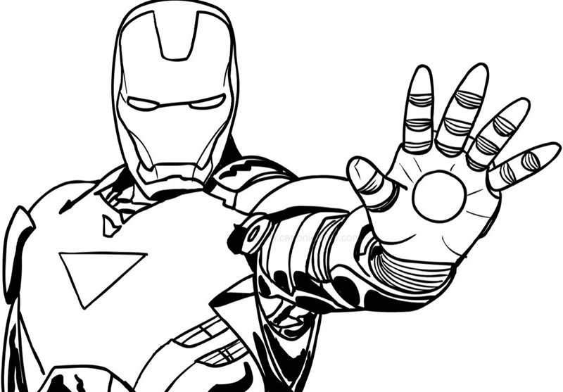 tô màu iron man 35