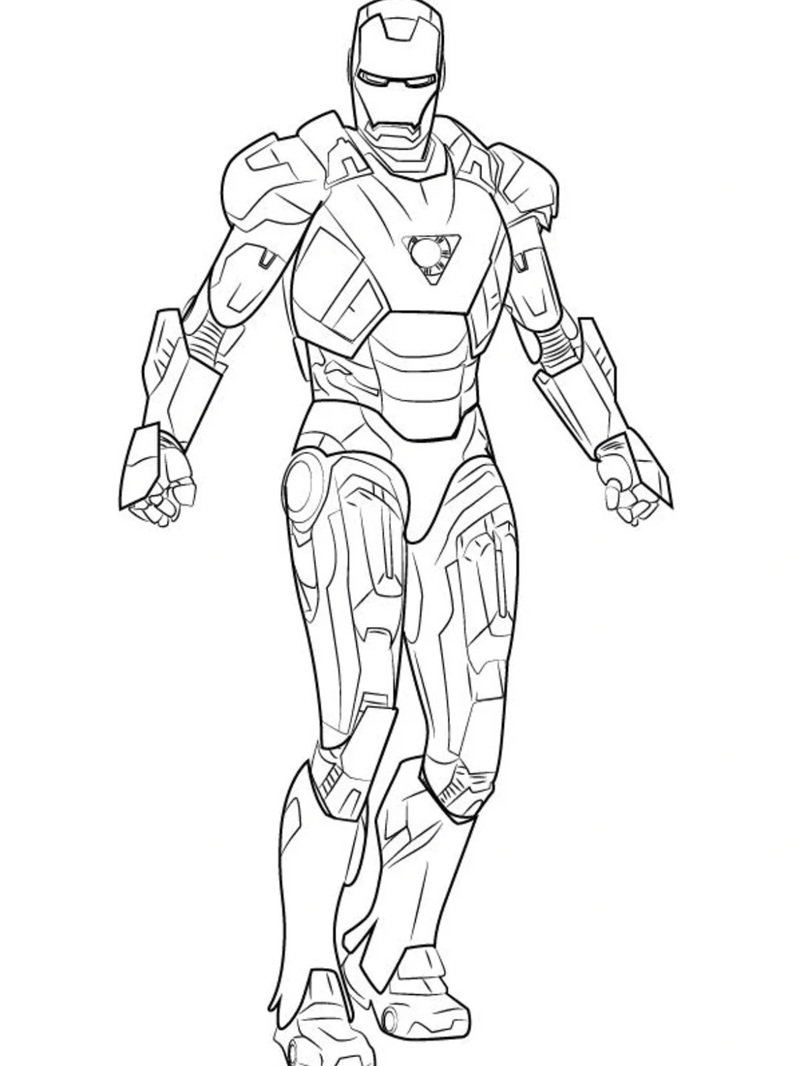 tô màu iron man 36