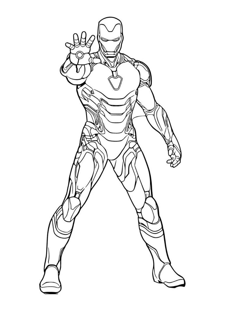 tô màu iron man 39