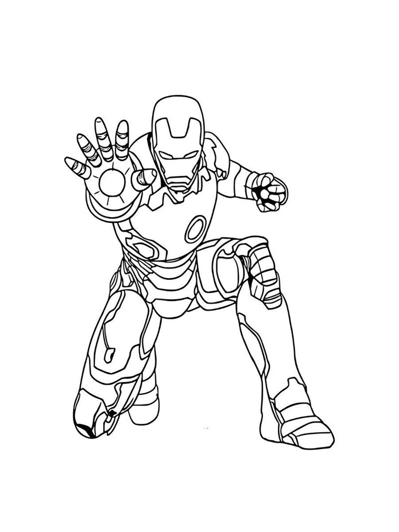 tô màu iron man 40