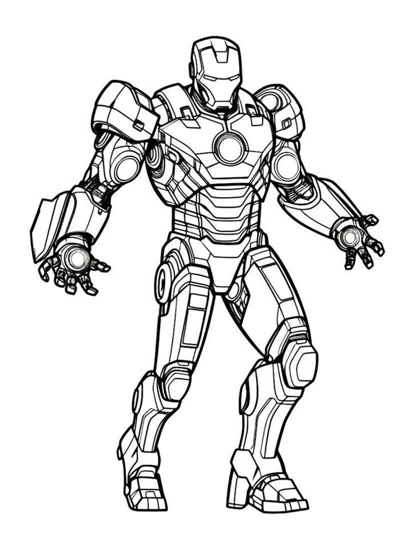 tô màu iron man 7