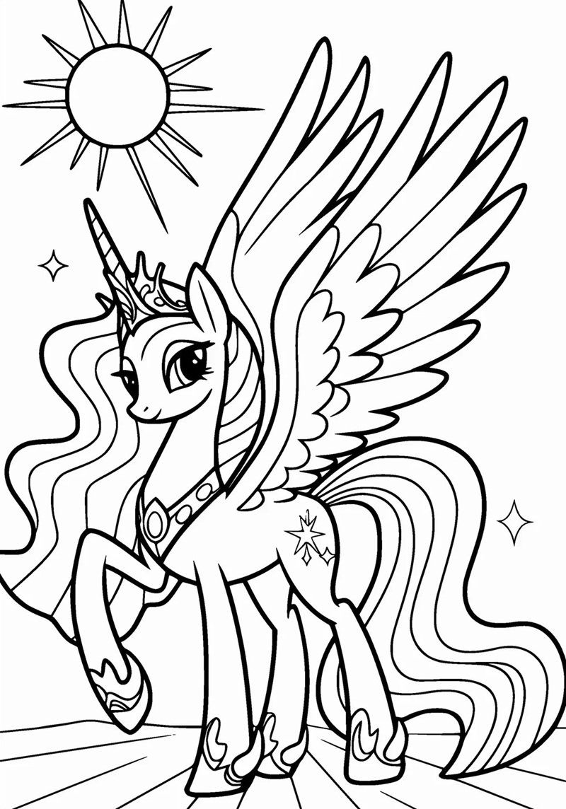 tô màu kỳ lân 16