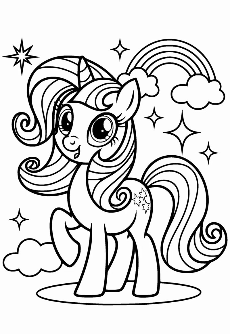 tô màu kỳ lân 17