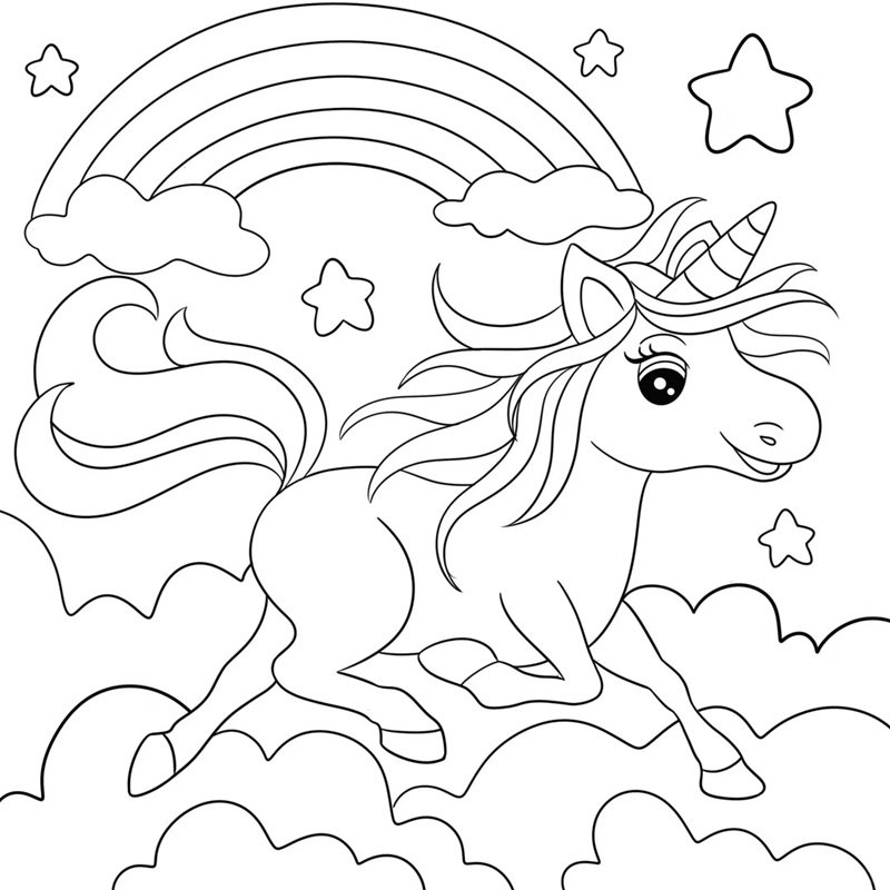 tô màu kỳ lân 2