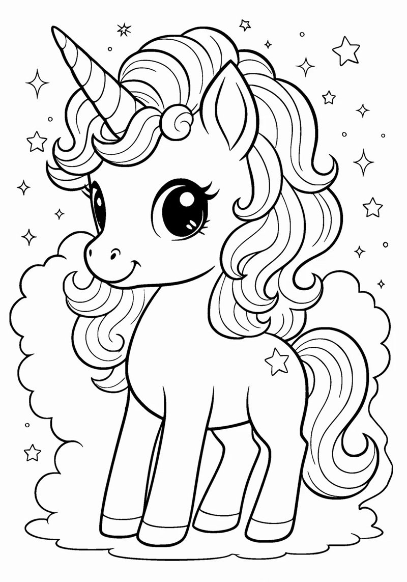 tô màu kỳ lân 21