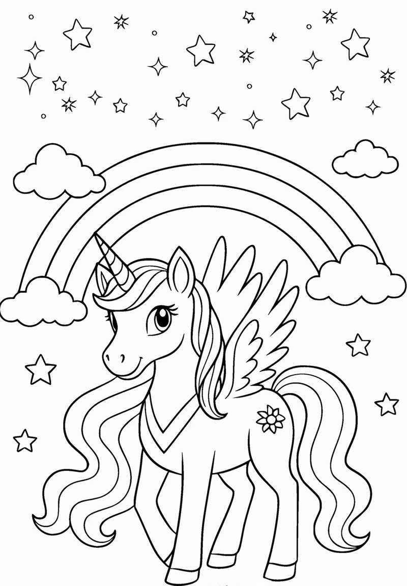 tô màu kỳ lân 22