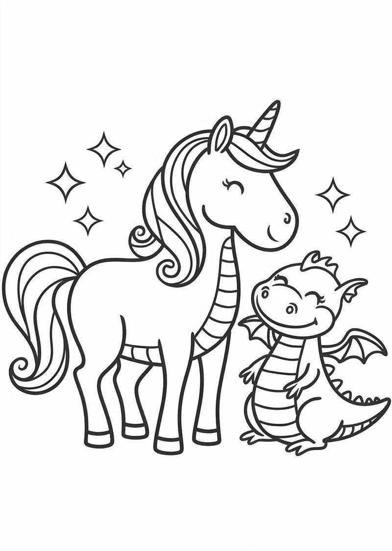 tô màu kỳ lân 23