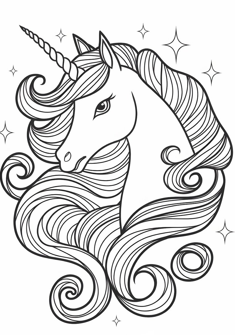 tô màu kỳ lân 24